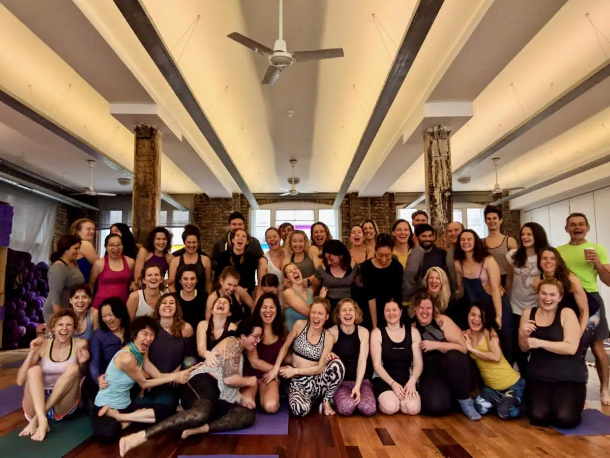 The Ashtanga Yoga Teacher Training group.