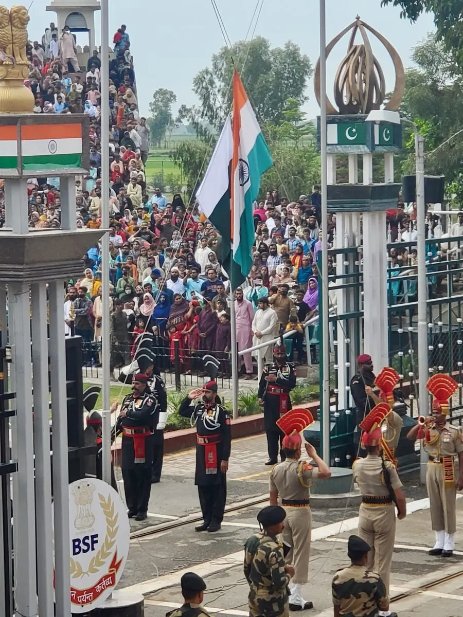 Pakistani-Indian border crossing near Amritsar