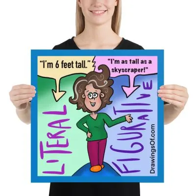 Literal vs. Figurative poster.