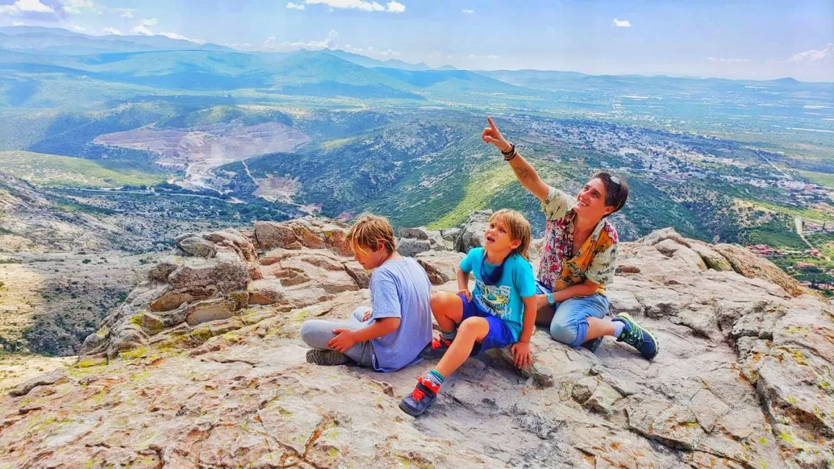 Cassie climbing Bernal, Mexico.