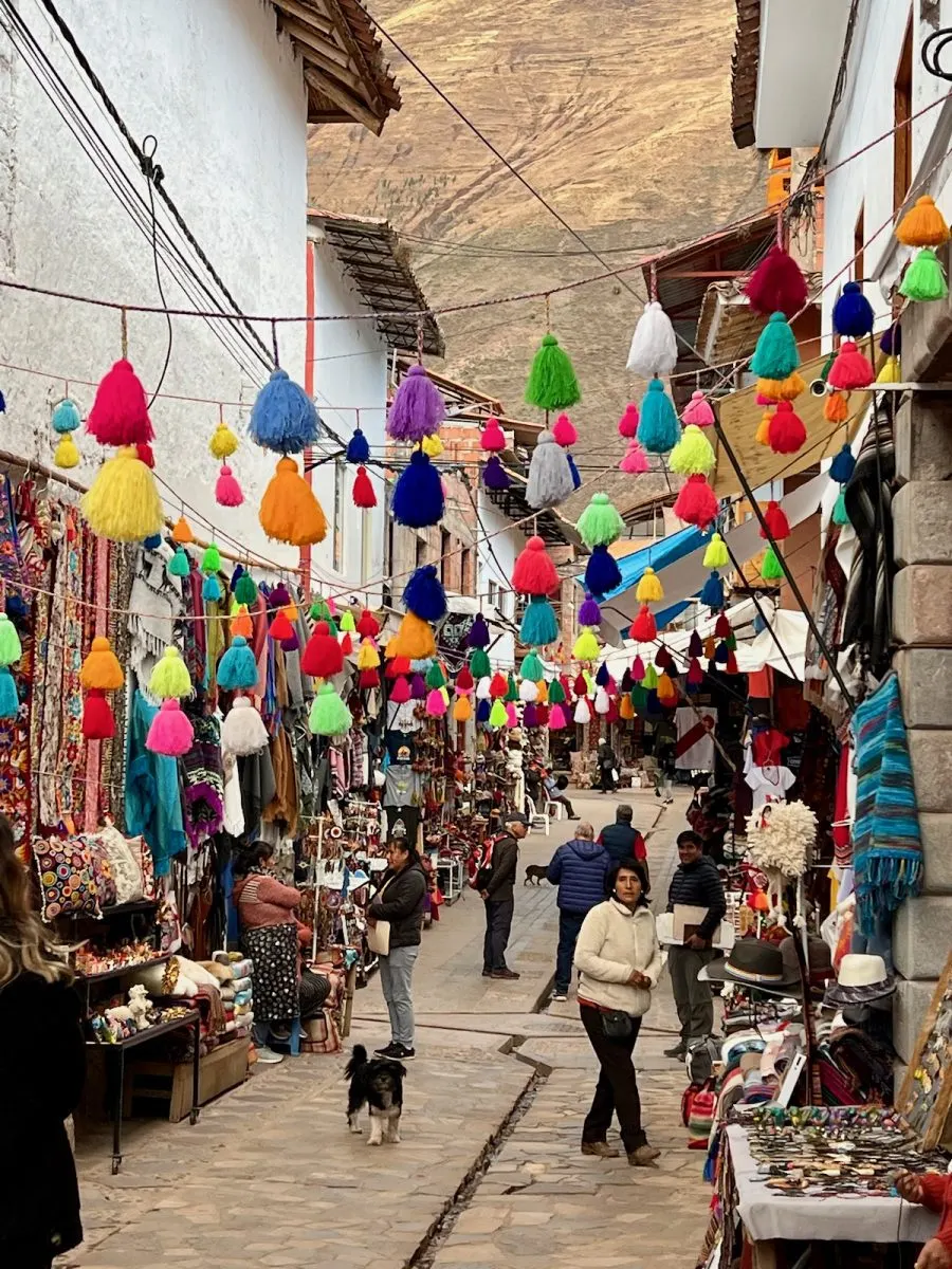 The colorful streets of Cuzco, Peru. 