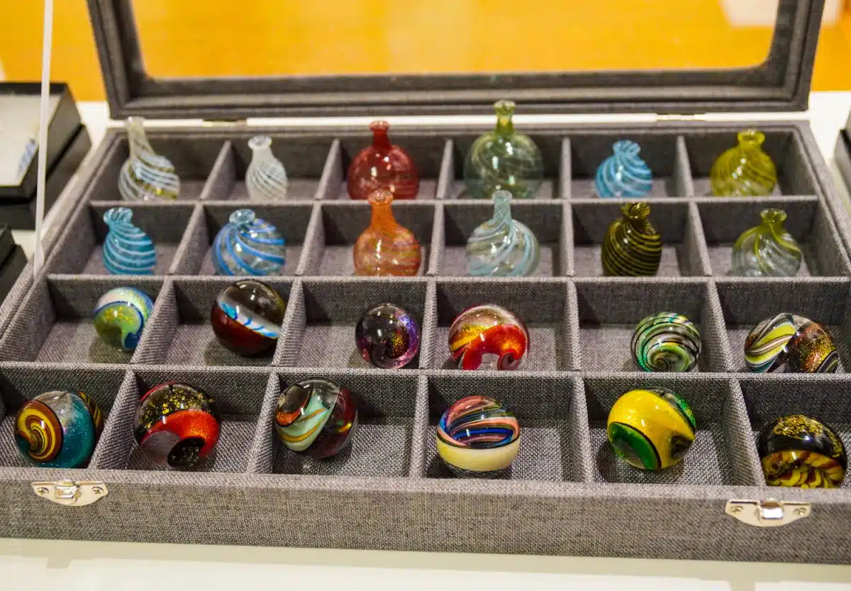 Discover how to make glass beads like these.
