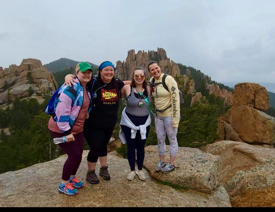 With new friends from Wild Heart Teacher Retreat.