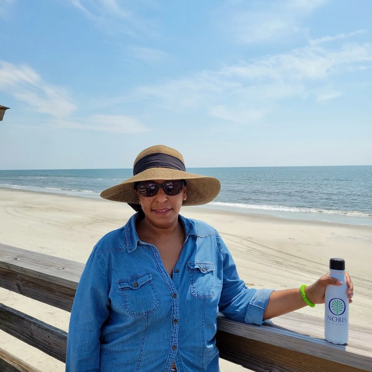 Tara on Goat Beach, Sapelo Island.
