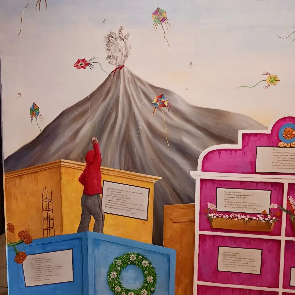 Mural at Biblioteca Luis de Lión.
