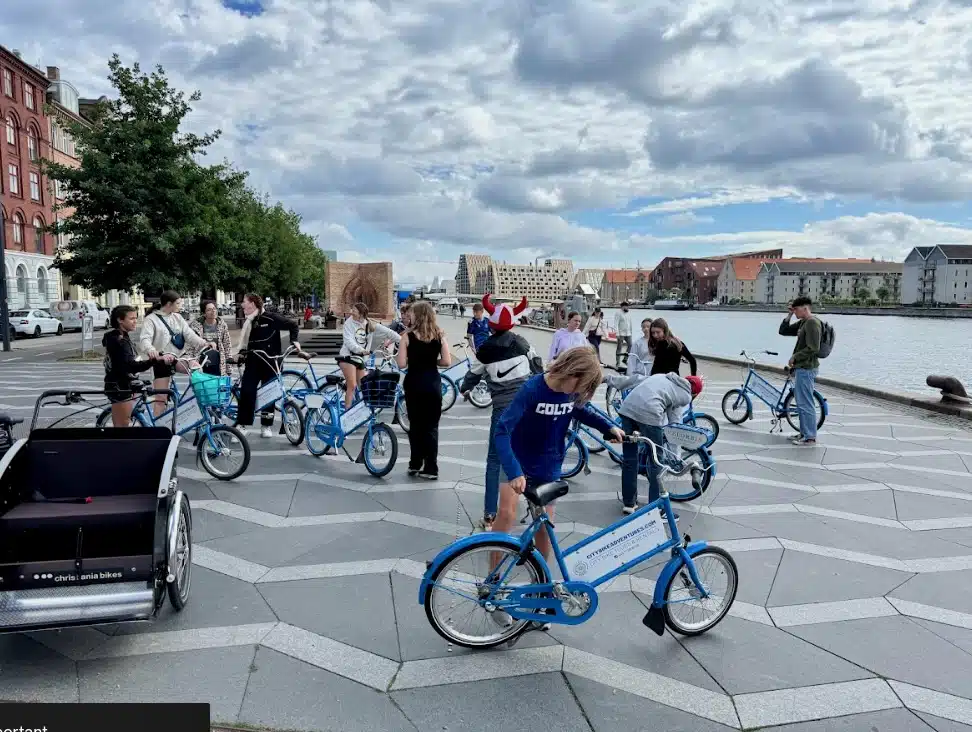 Students took a bike tour through Copenhagen where we saw the highlights of the city.