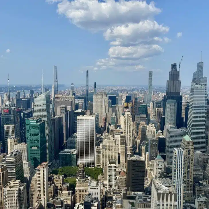 A view of NYC from the top of the Empire State Building!