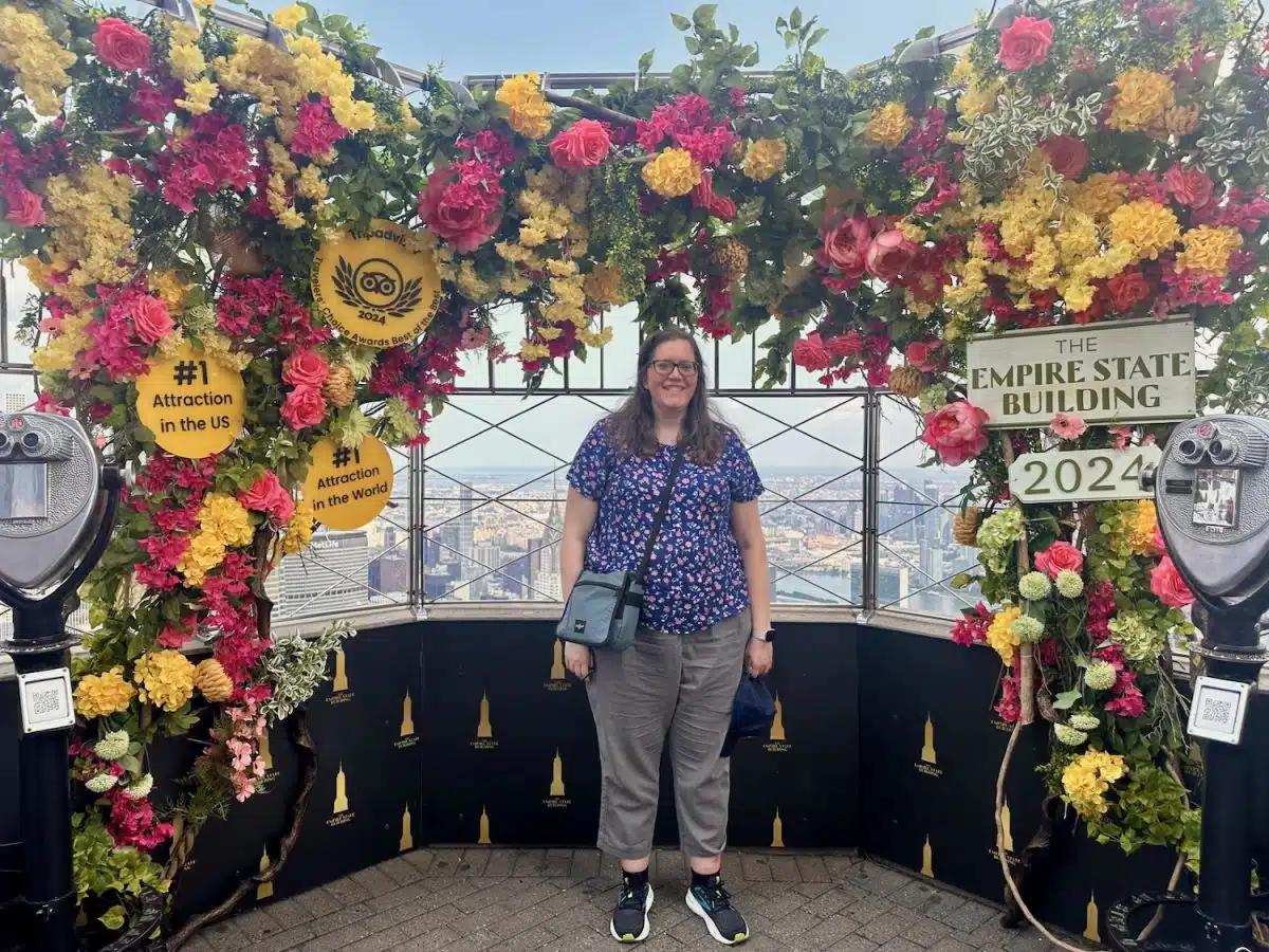 At the top of the Empire State Building.