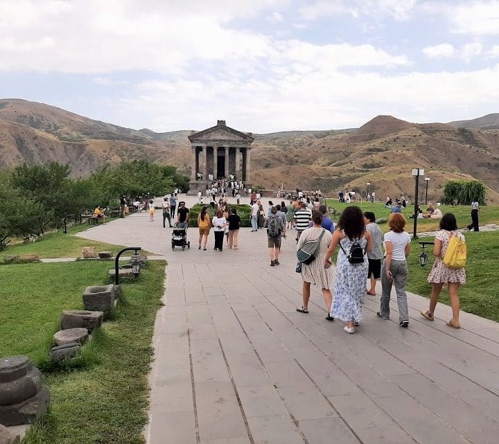 Garni Temple in the village of Garni, Armenia.