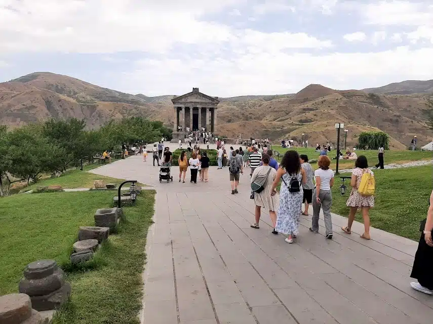 Garni Temple in the village of Garni, Armenia.