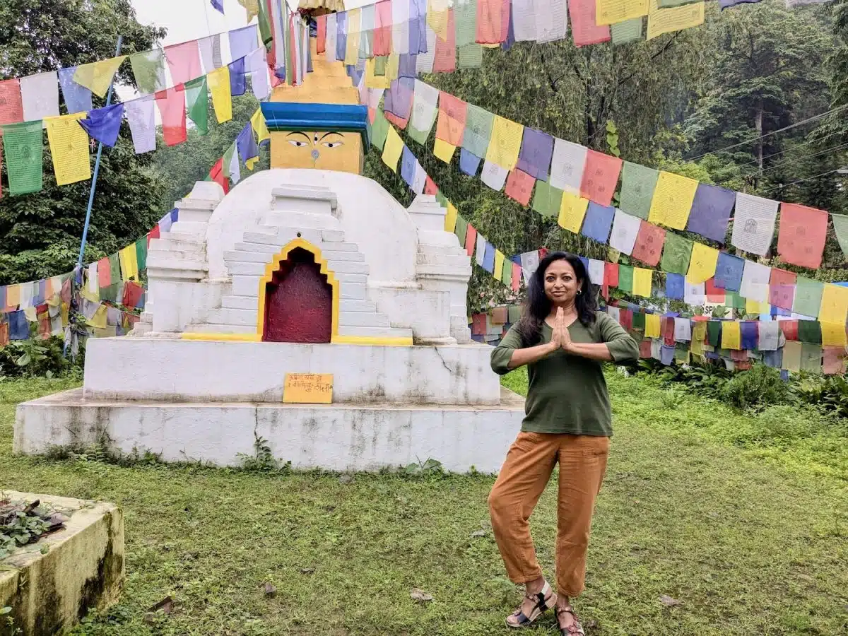 A Buddhist Temple near Dhangadhi, Nepal.