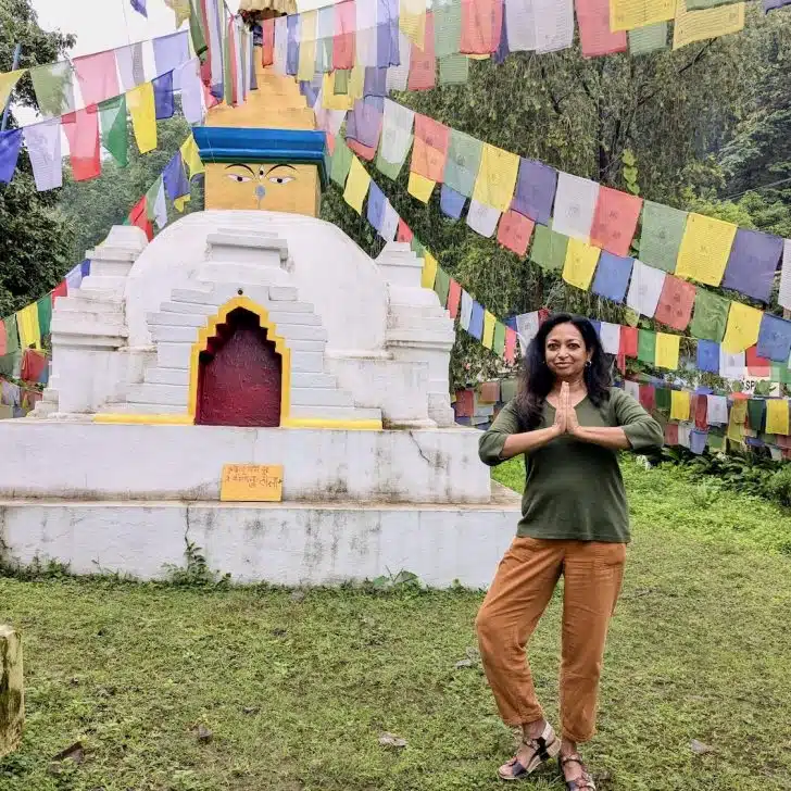 A Buddhist Temple near Dhangadhi, Nepal.