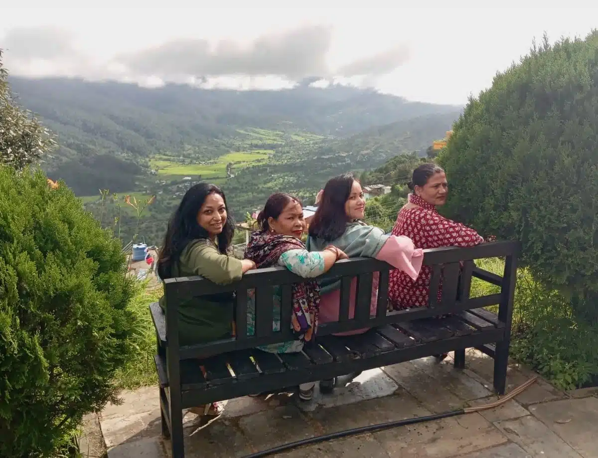 Dadeldhura Views with Sharada, Sunita and Sunita.