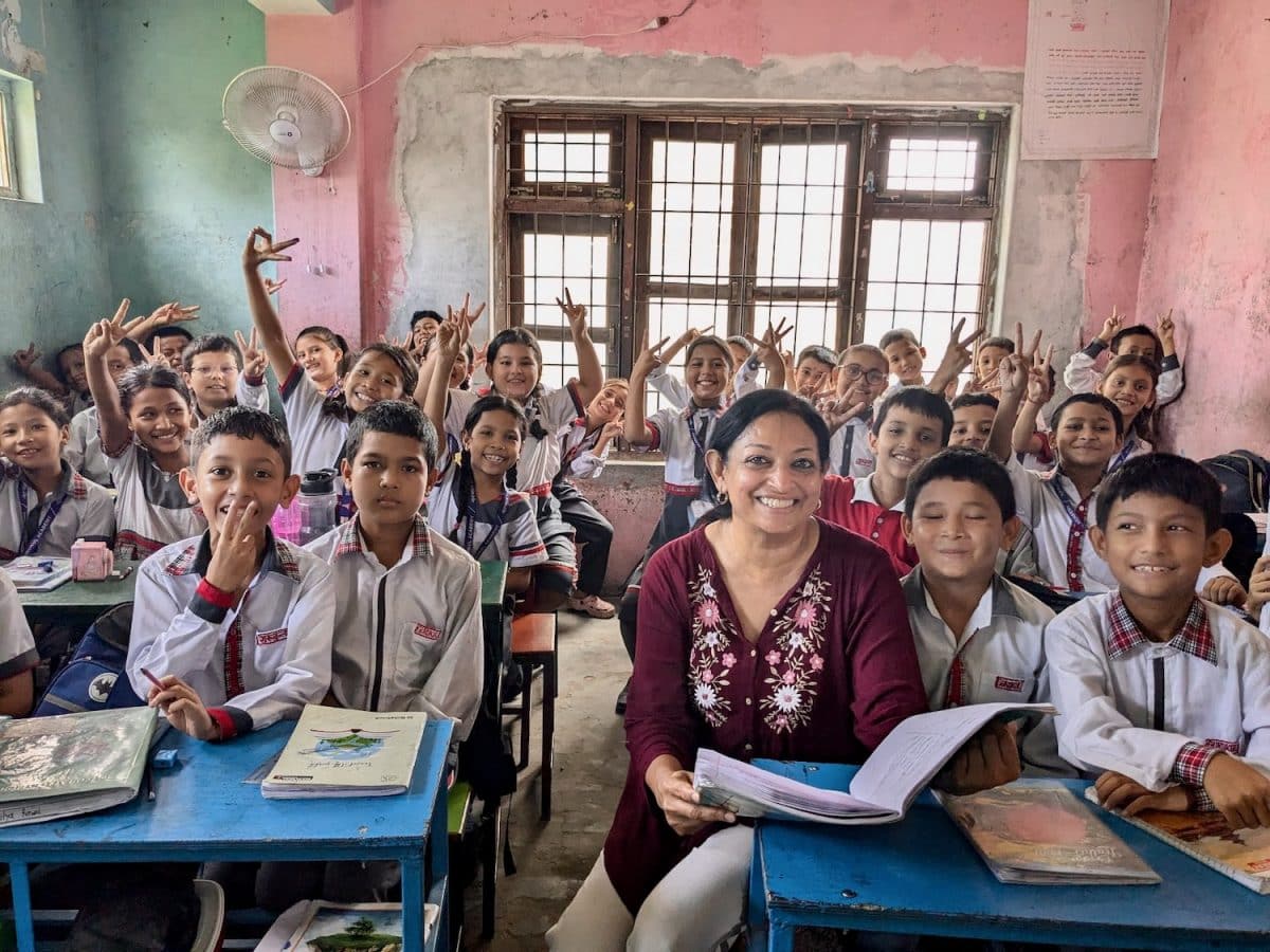 In the Classroom in Nepal.
