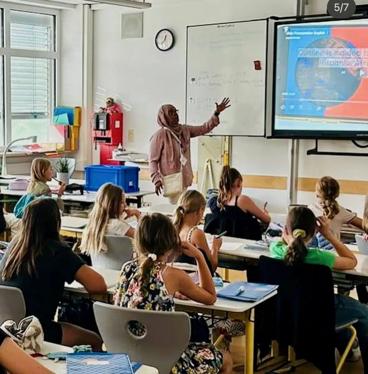 A school visit to Staatliche Realschule fur Madchen in Neumarkt, Germany.