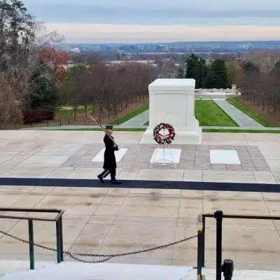 Tomb of the Unknown Soldier at Arlington.