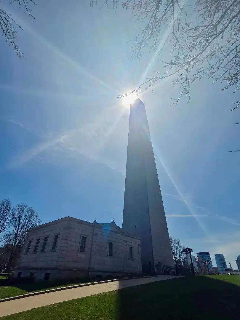 Bunker Hill Monument this past April.