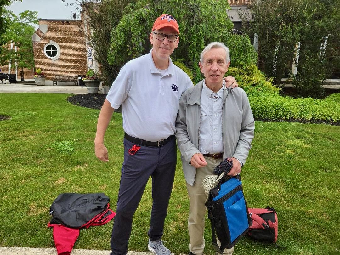 Dr. Gary Gallagher (my 1988 PSU Civil War teacher) and Jim at a June 2025 Civil War Institute conference.