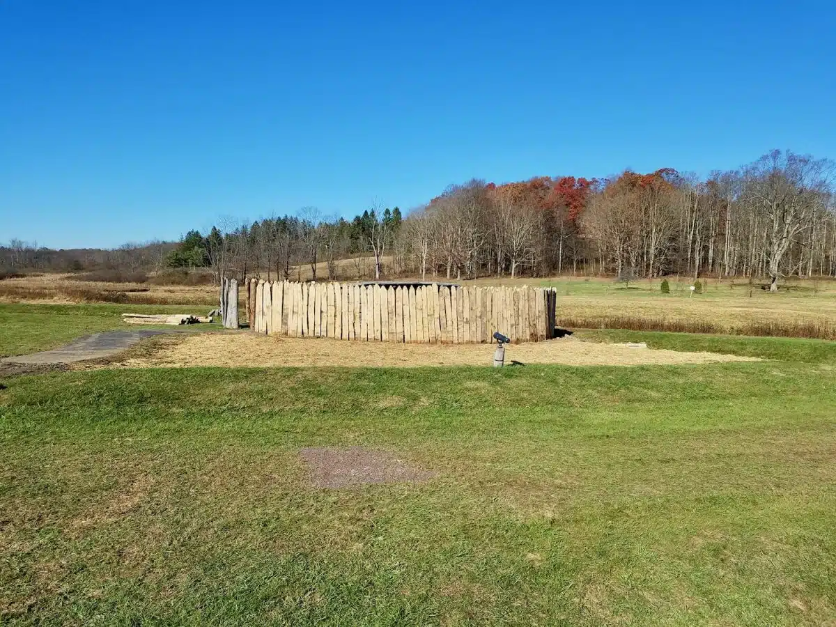 Fort Necessity (built by Washington outside Pittsburgh at the start of the French & Indian War).
