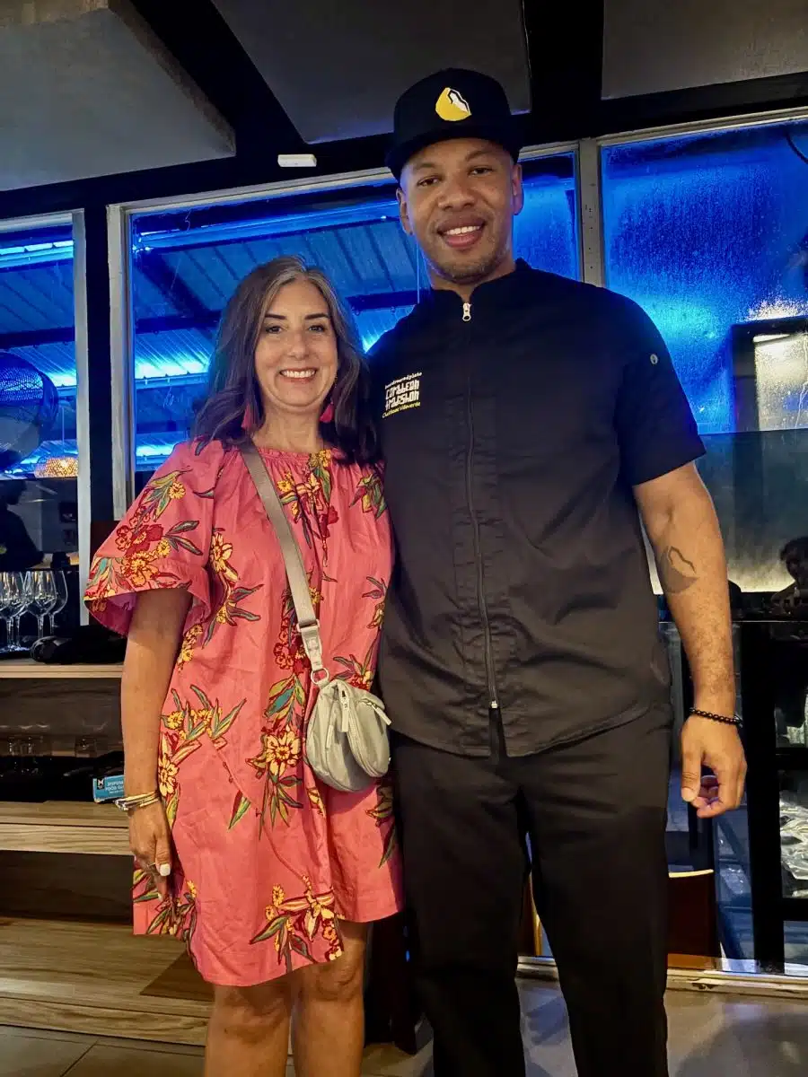 Meeting Chef Isaac Villaverde.