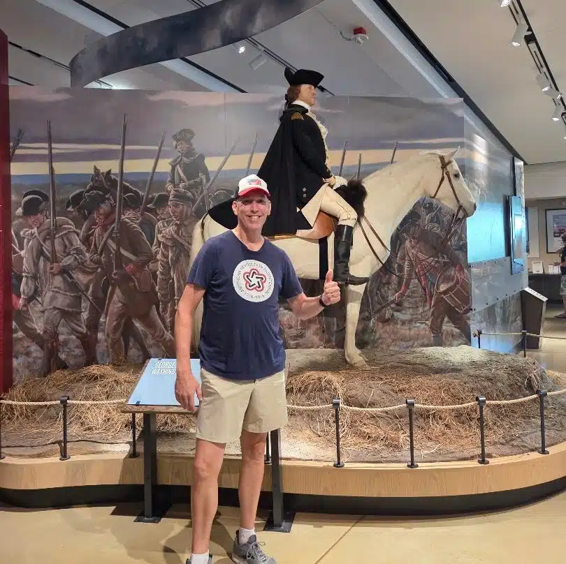 Jim at Valley Forge at a Founding Forward July 2025 PD program.