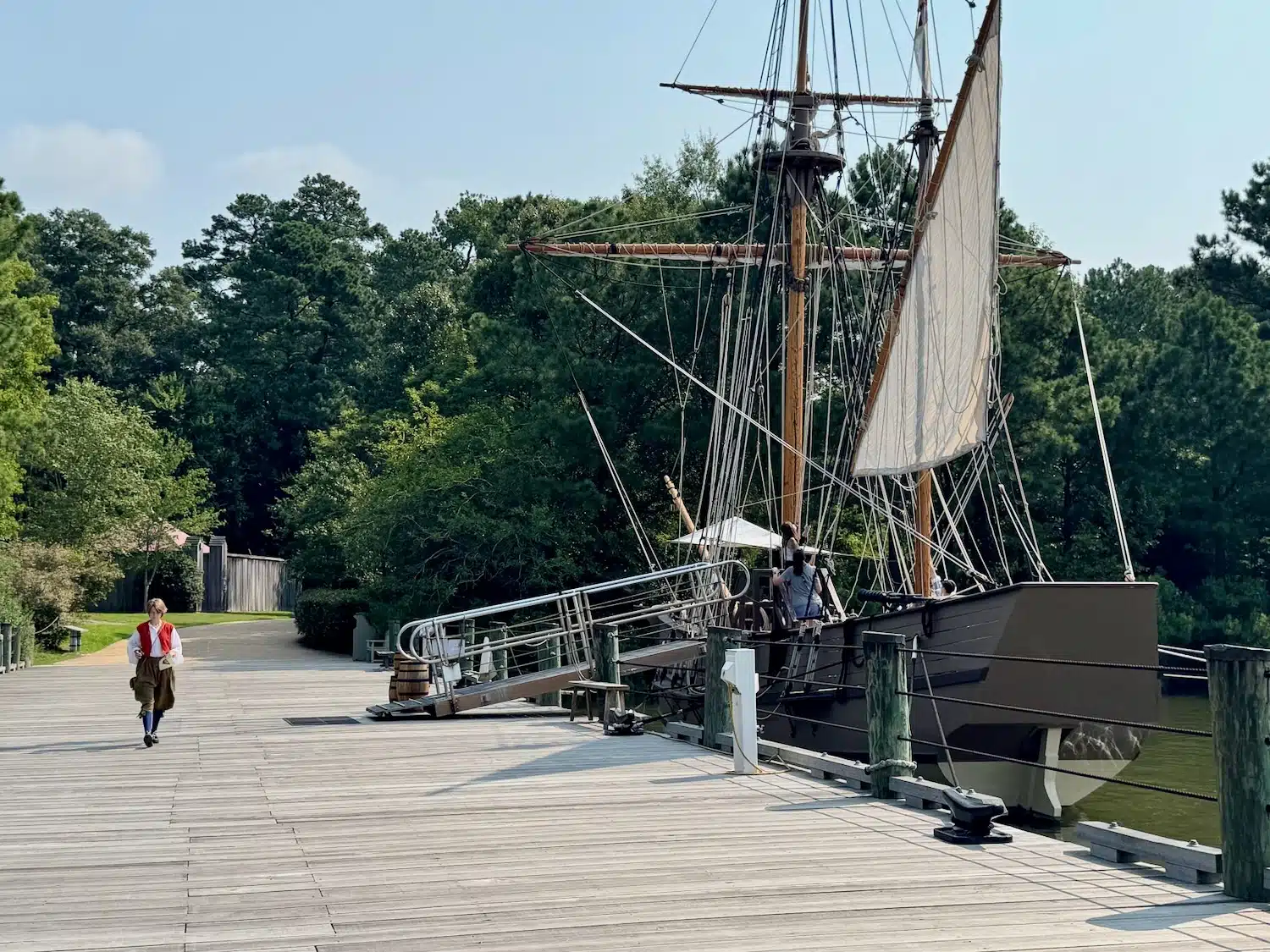 Replica ships at Jamestown Settlement.