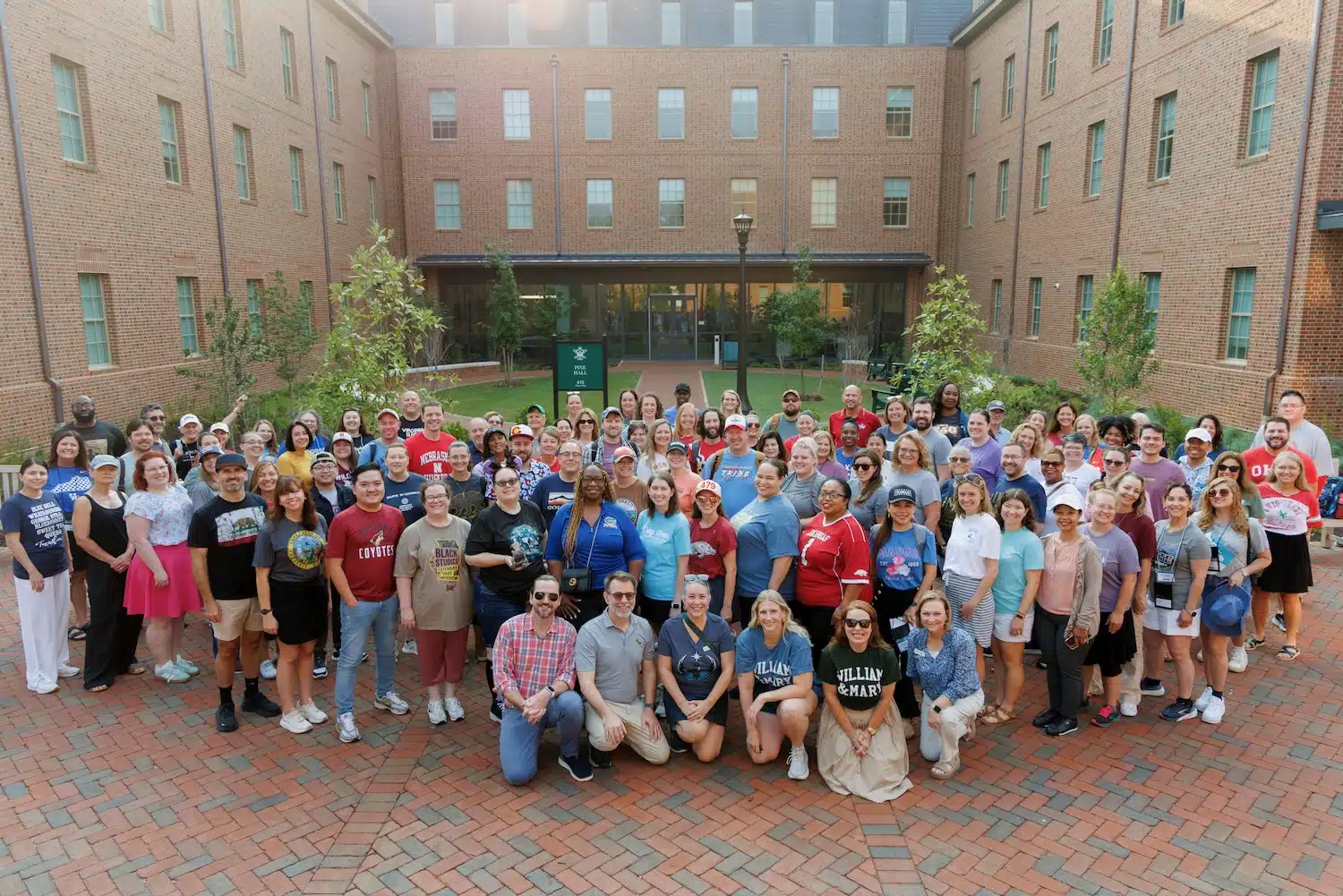 The teacher fellows in front of our dorm at W&M.