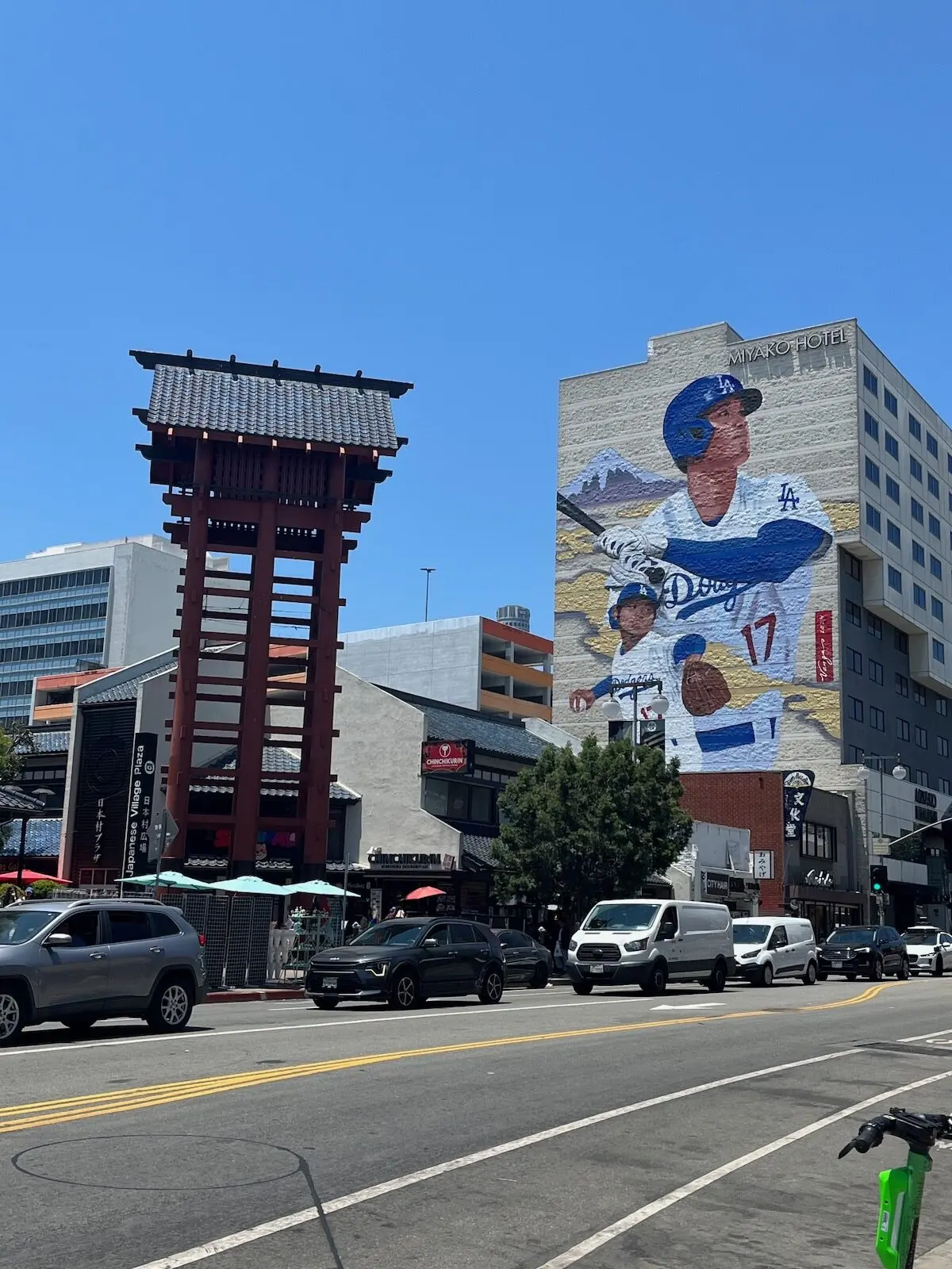 A baseball mural in LA.