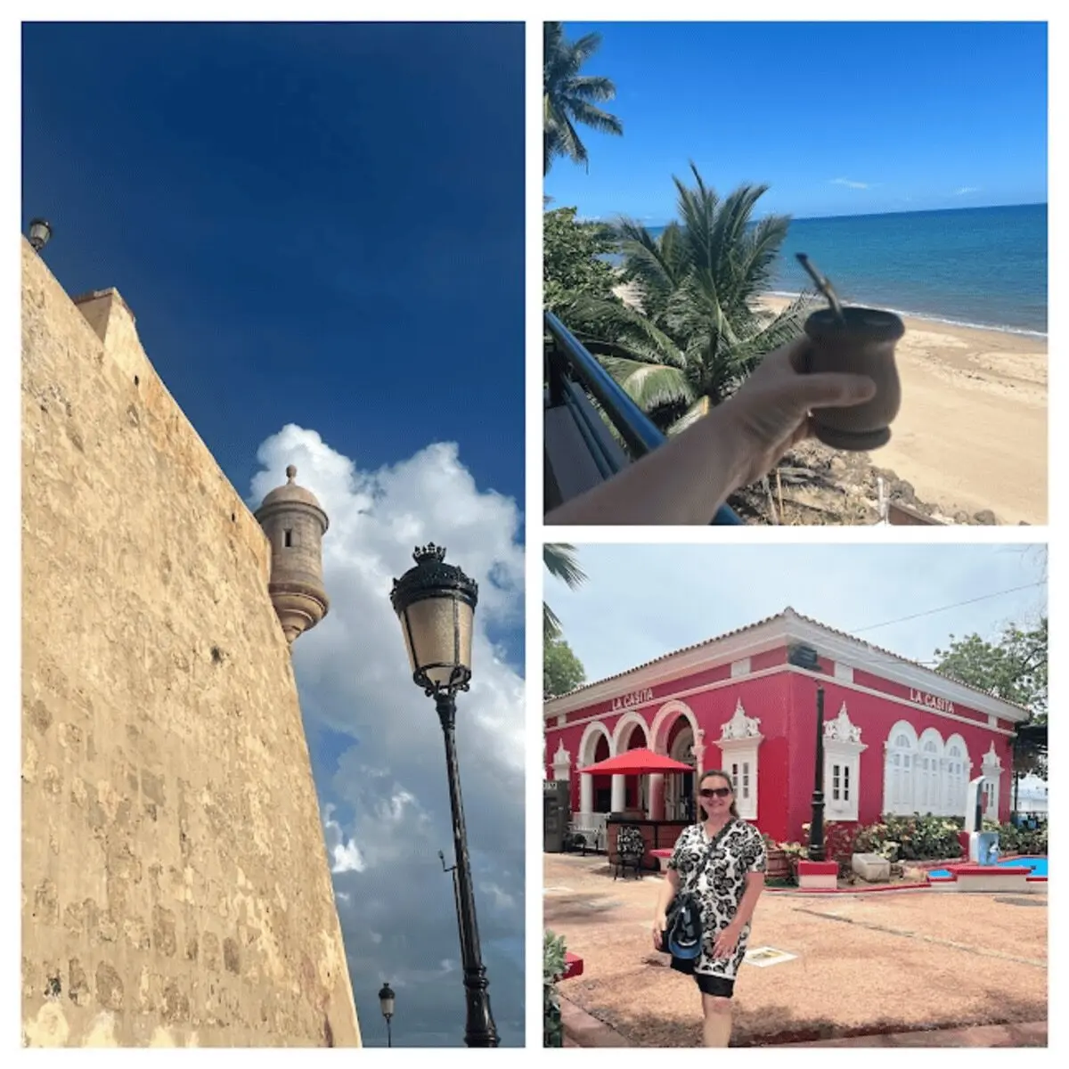 Puerto Rico: Drinking Argentinian mate by the beach in Aguadilla, and El Morro and La Casita in Old San Juan.